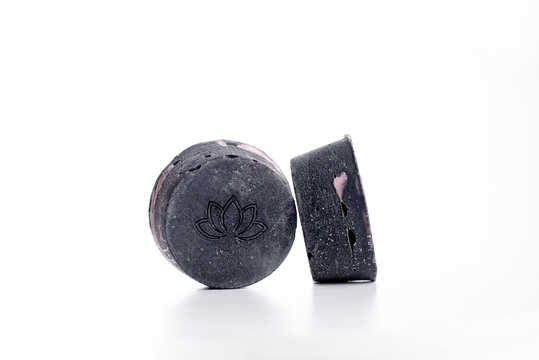 Charcoal and wine soap